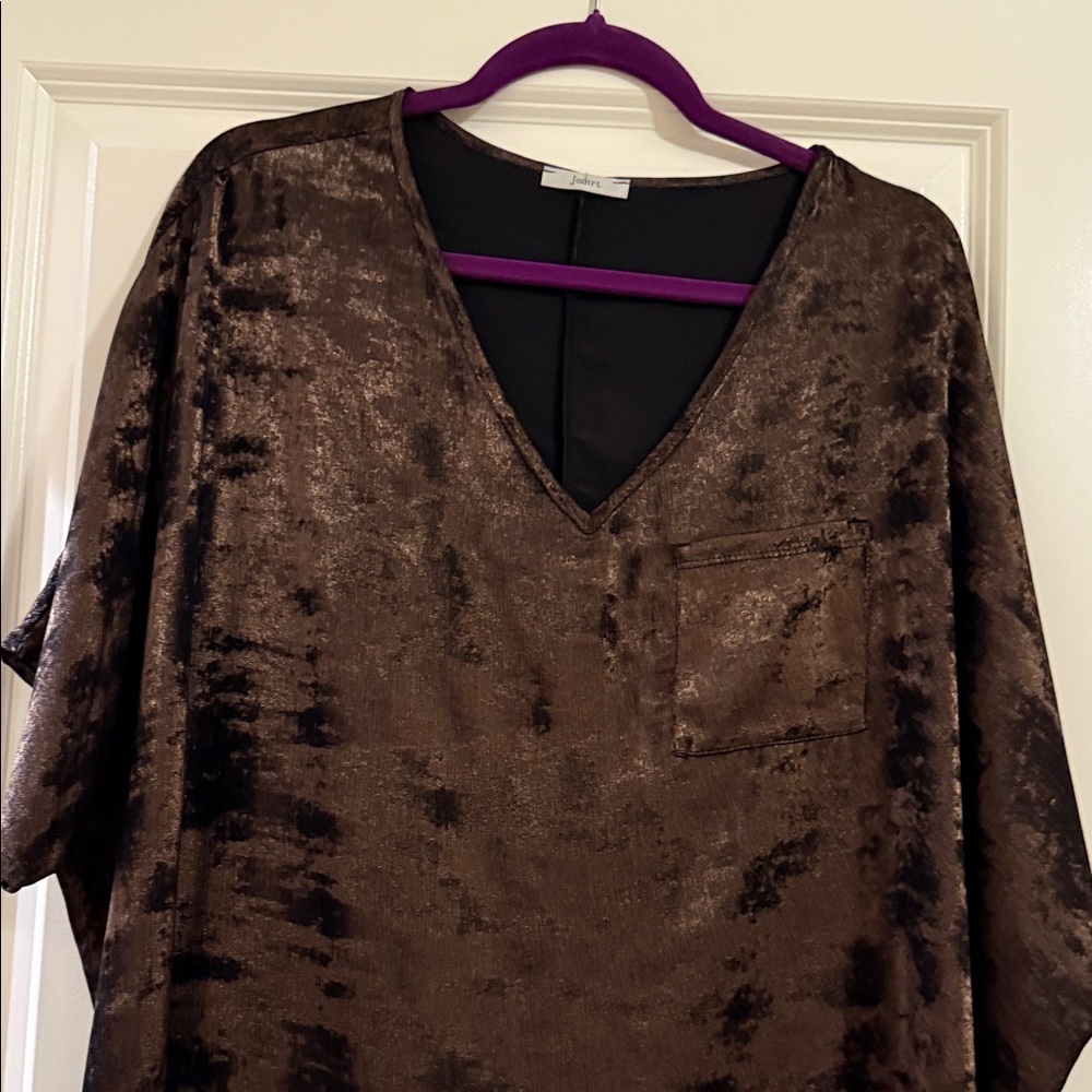 JODIFL Shimmering Brown Blouse